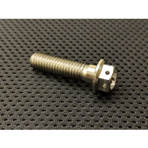 TITANIUM DRILLED HEX HEAD FLANGE BOLTS FOR LOCK WIRE APPLICATIONS- 6 AND 8 mm