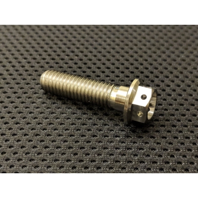TITANIUM DRILLED HEX HEAD FLANGE BOLTS FOR LOCK WIRE APPLICATIONS- 6 AND 8 mm