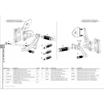 VALTER MOTO FOOTPEGS