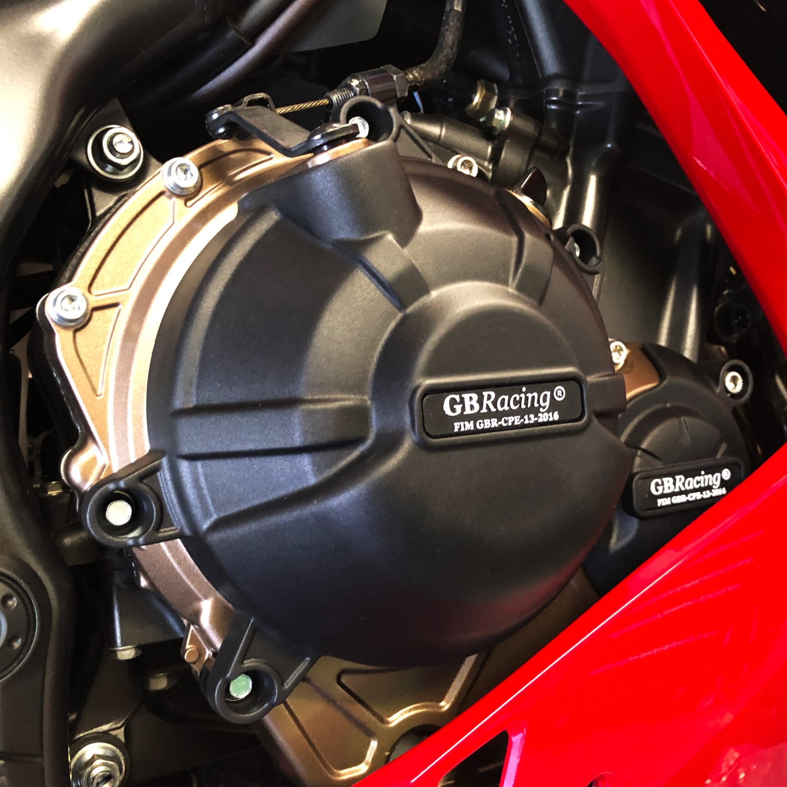 FXCNC CNC Brake & Clutch Lever Set For Honda CBR500R CB500F CBR300R GROM - Black/Red, 6061 Aluminum